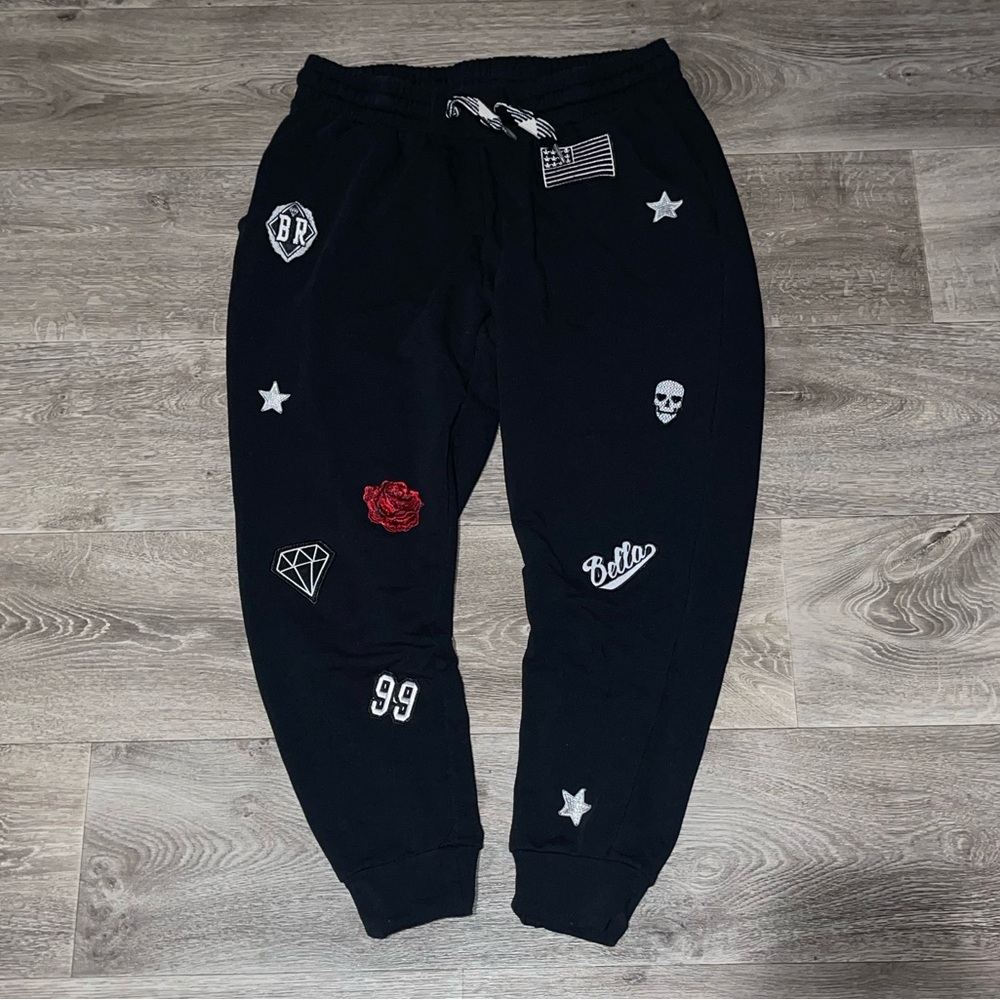 La Belle Roc Rocawear Patch Work Drop Crotch Joggers